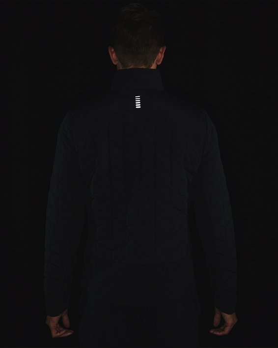 Men's UA Storm ColdGear® Reactor Run Hybrid Jacket, Black, pdpMainDesktop image number 3